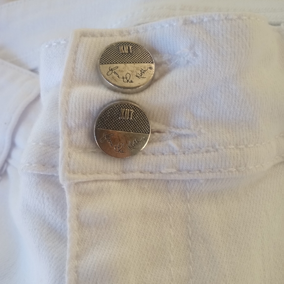 ❌❌SOLD❌❌ Kut From The Kloth Cuffed White Capri Jeans | 6 NWOT - Picture 5 of 10